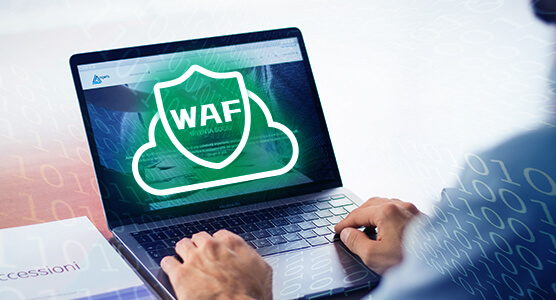 The second of three steps of zero trust security for websites: cloud WAF protection