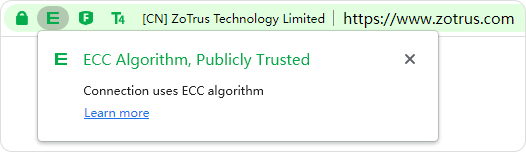 ECC Algorithm, Publicly Trusted